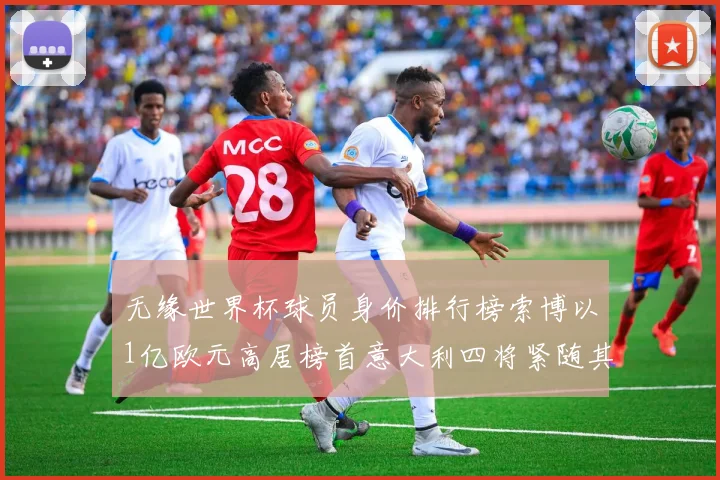 无缘世界杯球员身价排行榜索博以1亿欧元高居榜首意大利四将紧随其后